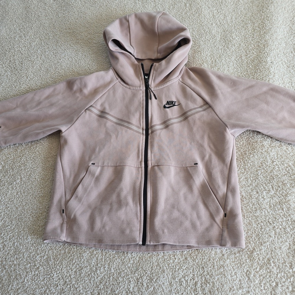 Nike Sportswear Tech Fleece Windrunner Full-zip Hoodie Pearl Pink Sz XS